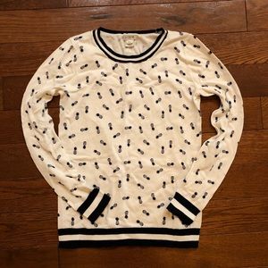 Pineapple crew neck J Crew sweater